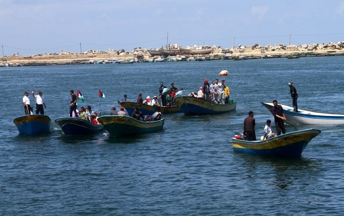 الصيادين في بحر غزة