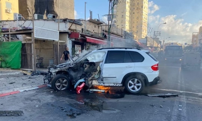 انفجار المركبة بيافا صباح اليوم