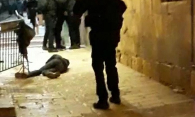 من مكان استشهاد الشاب