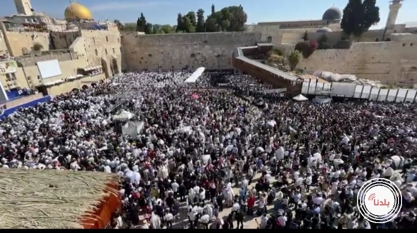 50 الف مستوطن يؤدون طقوسا تلمودية في القدس