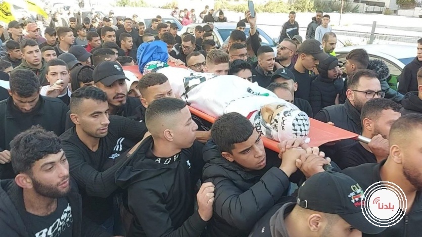 تشييع جثمان الشهيد الفتى أحمد شحادة في نابلس