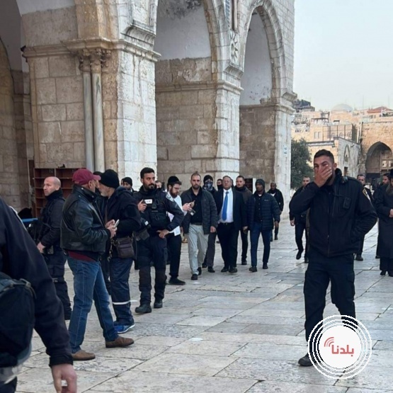 المتطرف إيتمار بن غفير يقتحم المسجد الأقصى بحراسة مشددة