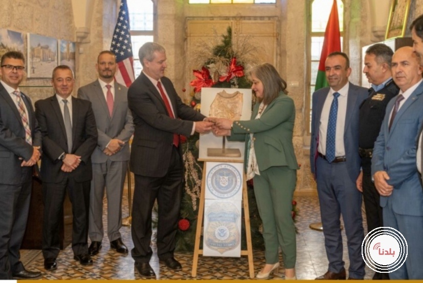الولايات المتحدة تعيد آثارا ثقافية للسلطة الفلسطينية