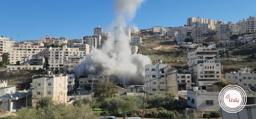 جيش الاحتلال ينسف منزلي الأسيرين صنوبر وغنام في نابلس وطوباس