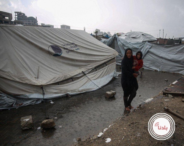 الأونروا: 235 ألف شخص تضرروا من منخفض "بايرون" الجوي بغزة
