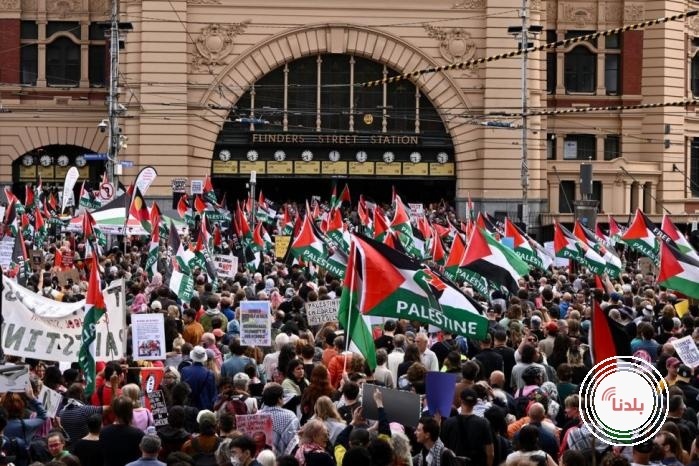 مئات الأستراليين يحتجون على زيارة رئيس دولة الاحتلال هرتسوغ