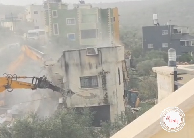 الاحتلال يهدم منزلا في بلدة قراوة بني حسان غرب سلفيت