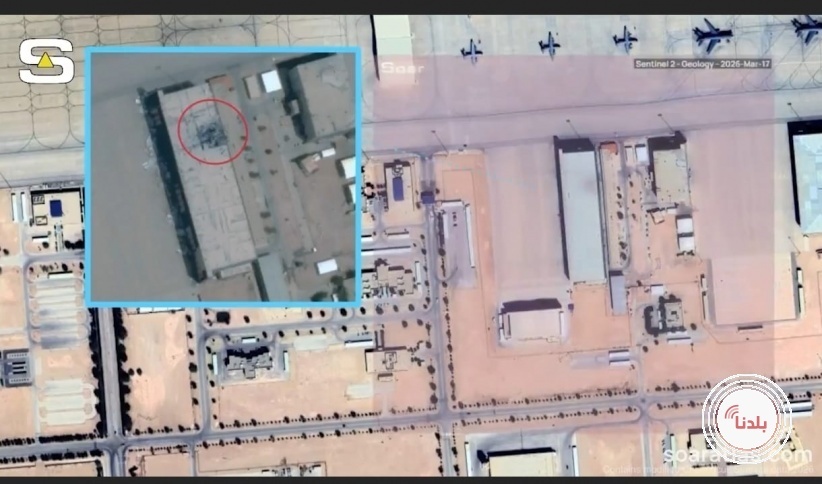 الاقمار الصناعية تظهر دخان بالإمارات وأضرار بقاعدة الطائرات الأمريكية بالسعودية