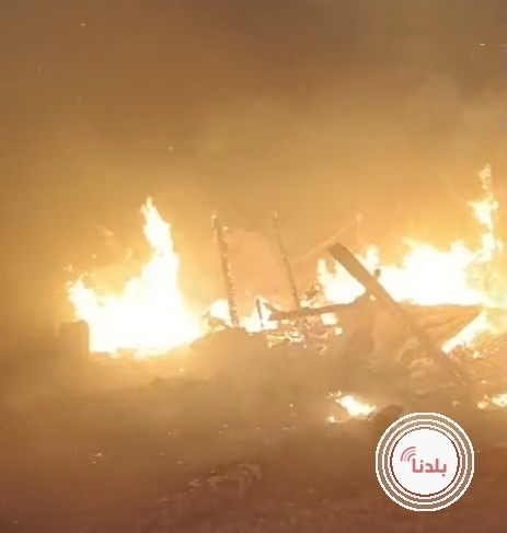 المستوطنون يحرقون منزلا في مسافر يطا