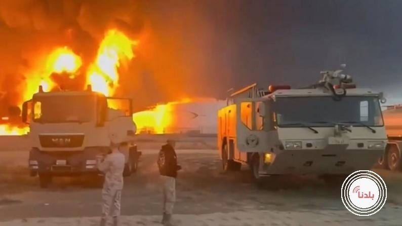 حريق كبير في مطار الكويت وشركة في البحرين جراء هجمات بالمسيرات