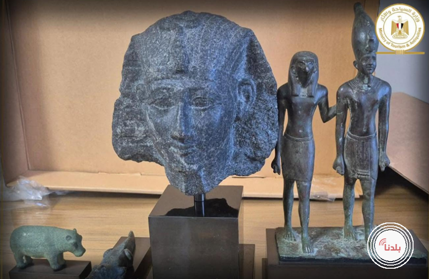 مصر تسترد قطعاً أثرية ثمينة من أمريكا بينها أبو الهول والملك البرونزي